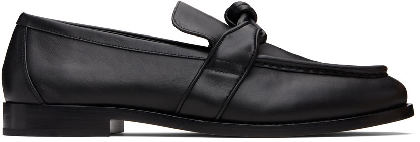 Tennarit ja kengät Bottega Veneta Bottega Veneta Astaire Knotted Leather Loafers Musta | 796445V5DZ01000