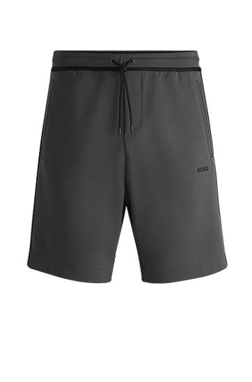 Shortsit BOSS BOSS Drawstring Shorts with Logo and Tape Details Harmaa | 50530051, 0