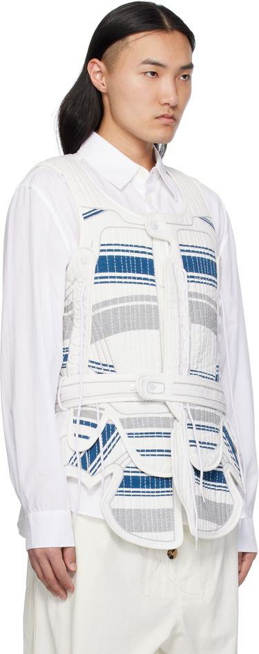 Liivi Craig Green Craig Green Hand-Embroidered Harness Vest Valkoinen | CGSS25CWOJKT85, 1