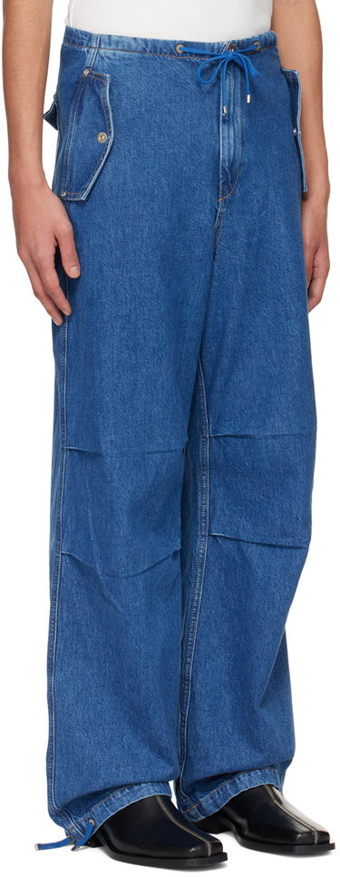 Jeans Dion Lee Relaxed Fit Drawstring Jeans Sininen | C2174PS24, 1