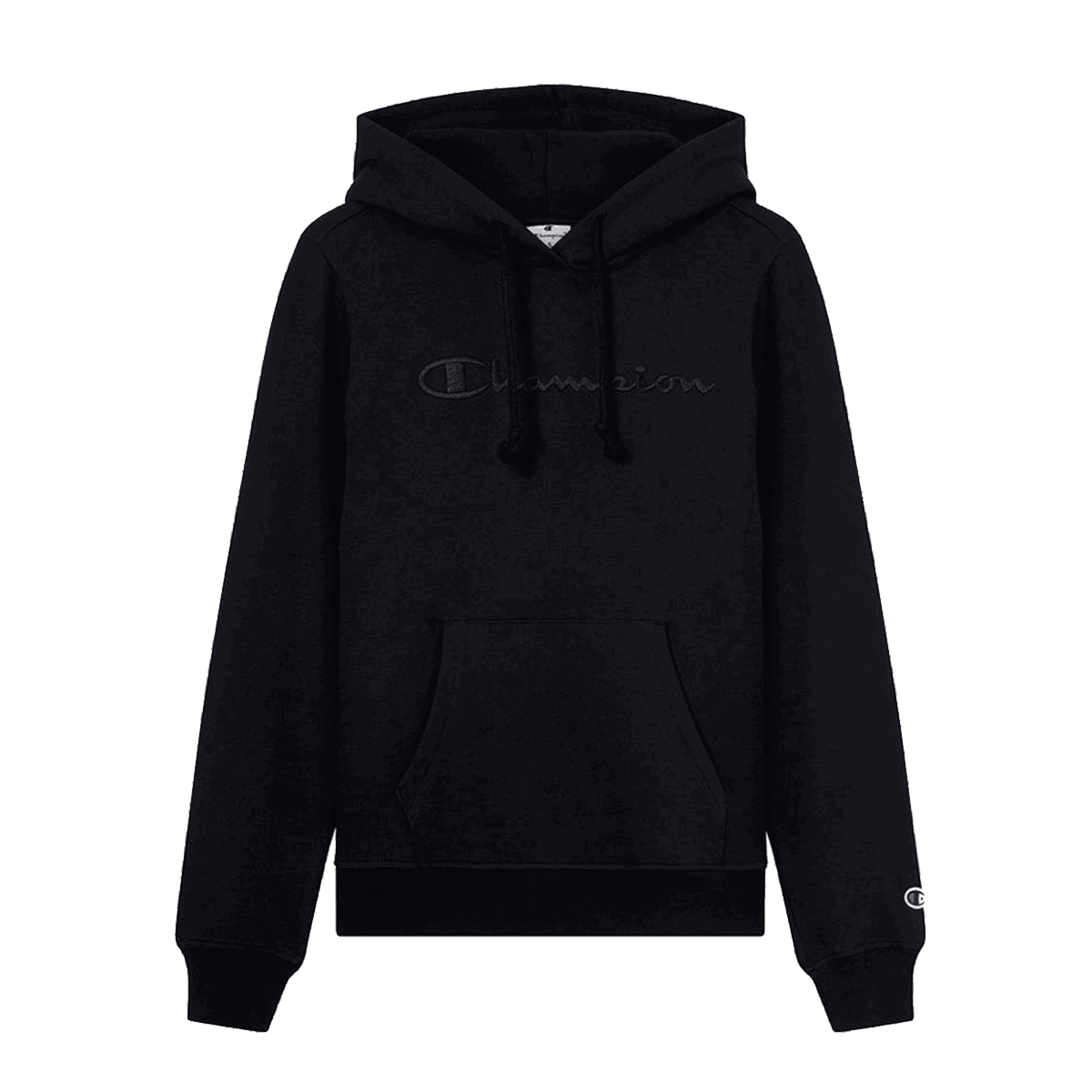 Huppari Champion Hooded Sweatshirt with Embossed Logo Musta | 118379-KK001, 0
