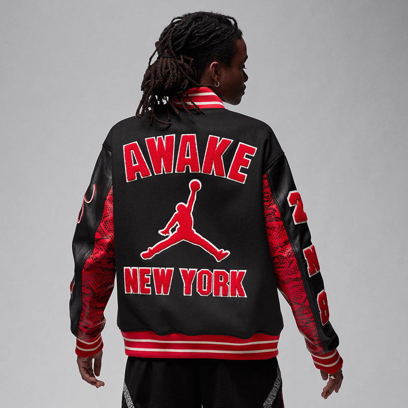 Takki Jordan AWAKE x VARSITY JACKET Musta | FQ5439-657