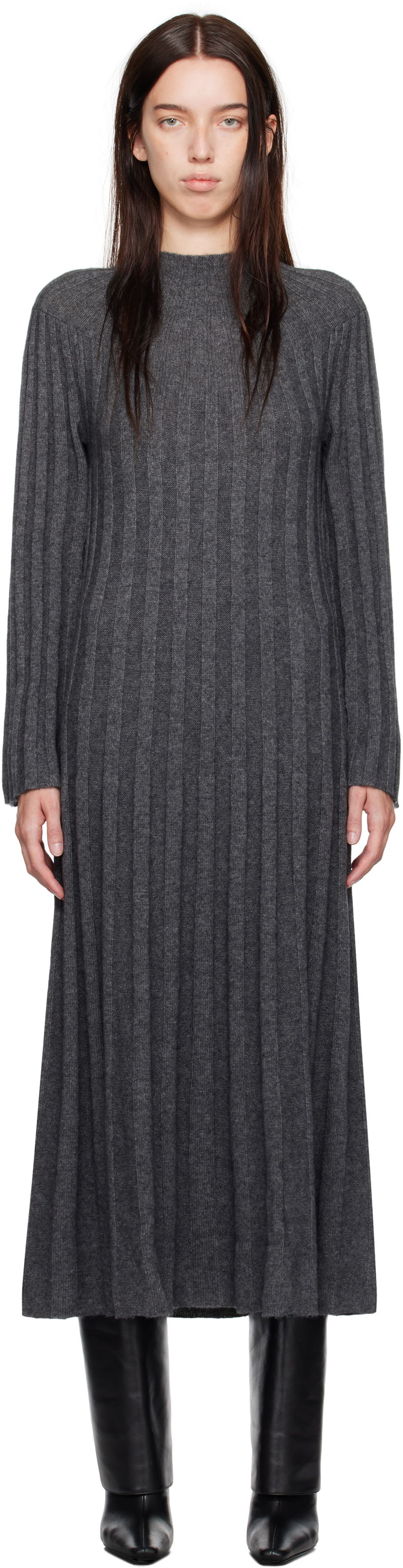 Mekko Loulou de Saison Loulou de Saison Irma Maxi Dress Harmaa | IRMA