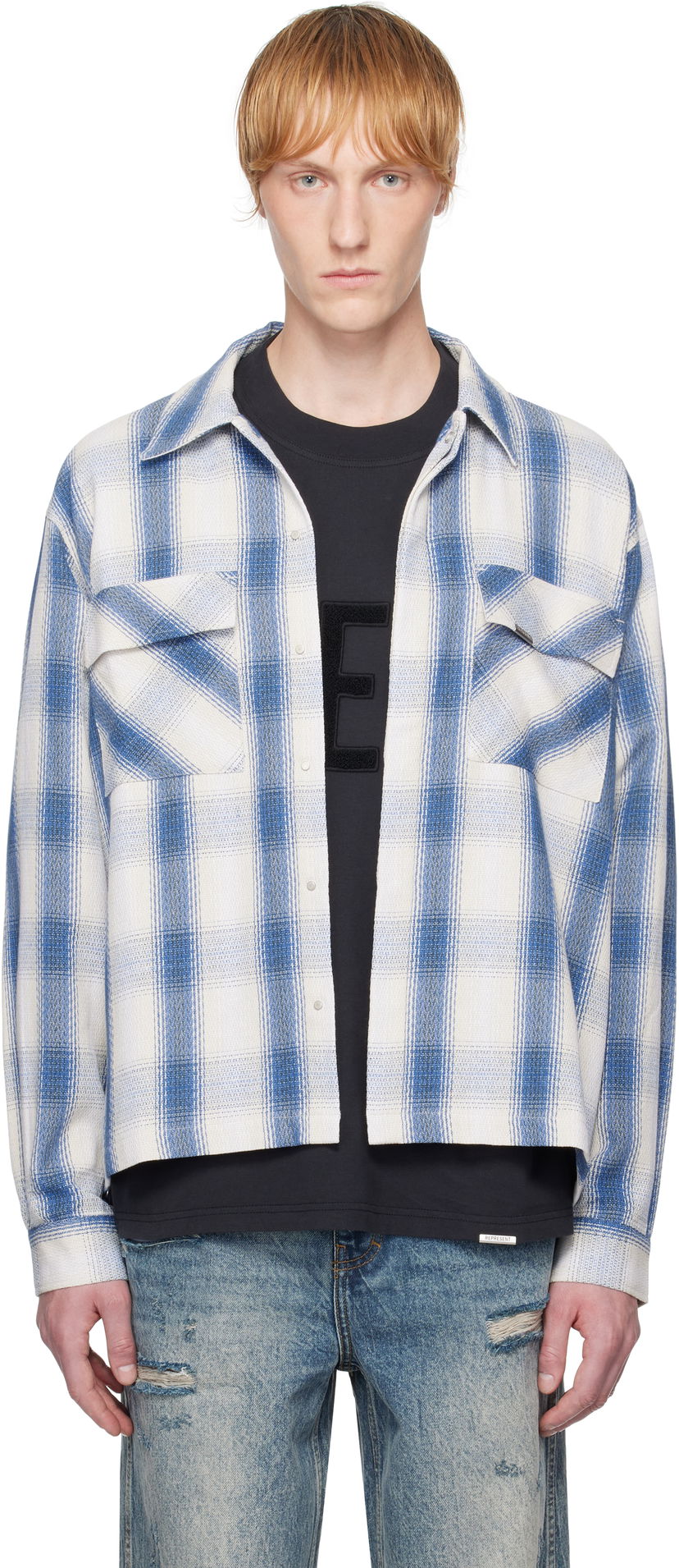 Paita Represent Clo Represent Season Flannel Shirt Sininen | MLM2905
