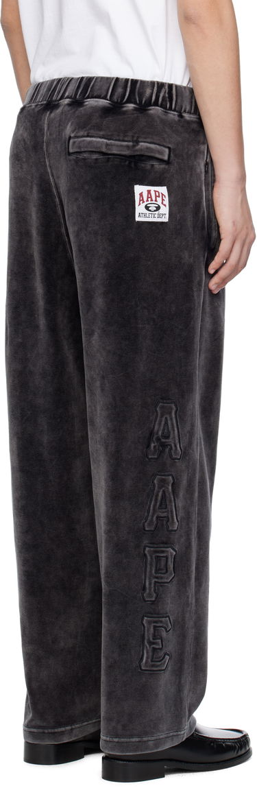 Verryttelyhousut AAPE by A Bathing Ape AAPE by A Bathing Ape Injection Velour Sweatpants Musta | AAPPTMC623XXNBKL, 2