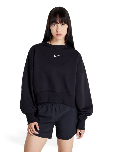Huppari Nike Phoenix FleeceOversized Crewneck Musta | DQ5761-010