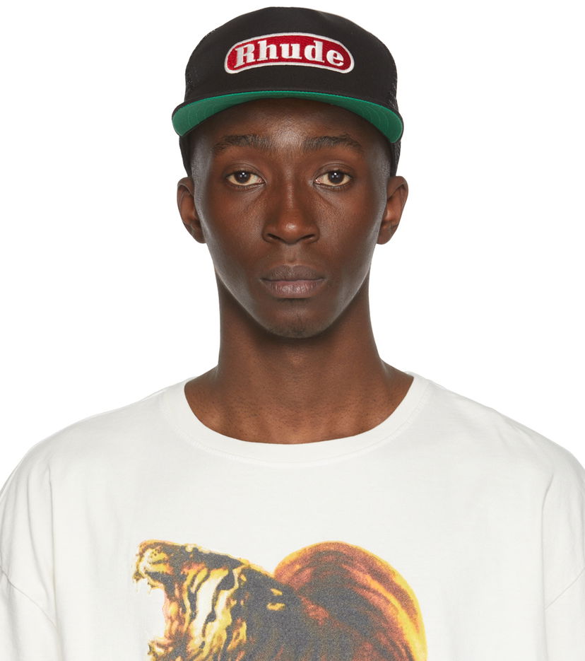 Korkki Rhude Pit Stop Trucker Cap Musta | RHPF22HA15360372
