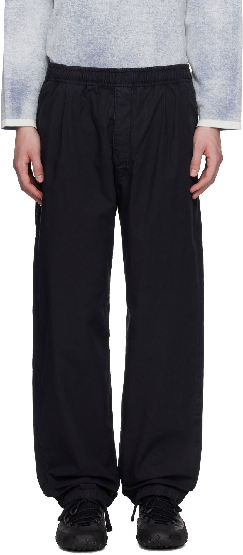 Cargo housut Stone Island Stone Island Organic Cotton Tela Trousers Musta | K1S15 3100026 S00X6