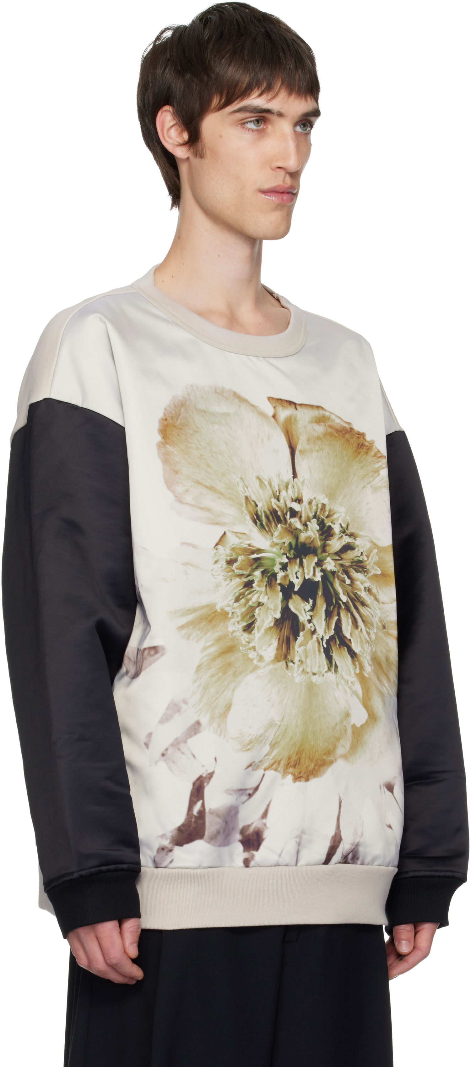 Huppari Dries Van Noten Dries Van Noten Paneled Floral Print Sweatshirt Monivärinen | 252-021163-2611, 1
