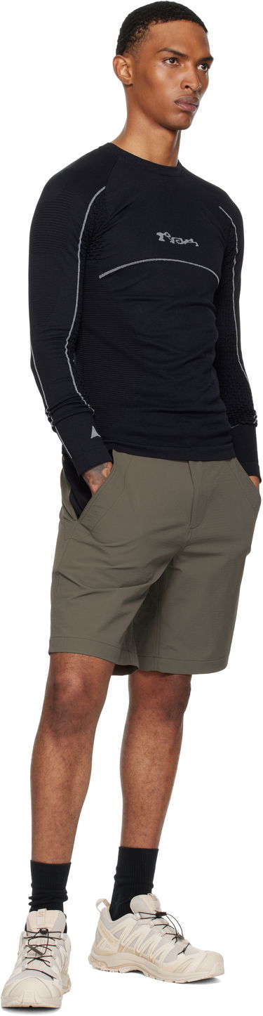 T-paita ROA Seamless Long Sleeve T-Shirt Musta | RBMW0406YA49, 3