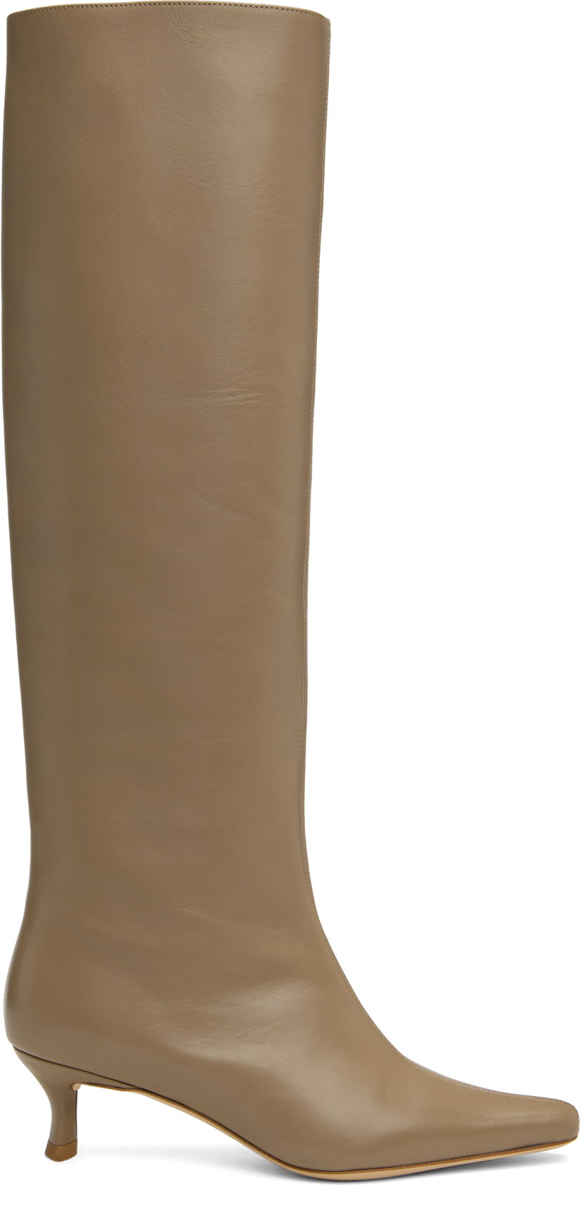 Tennarit ja kengät BY FAR BY FAR Stevie 42 Kitten Heel Tall Boots Beige | MWFBO066CL013BG017PL