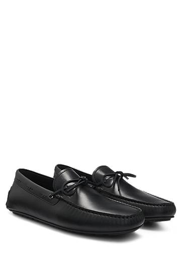 Vaatteet ja asusteet BOSS Leather Moccasins with Driver Sole Musta | 50541771