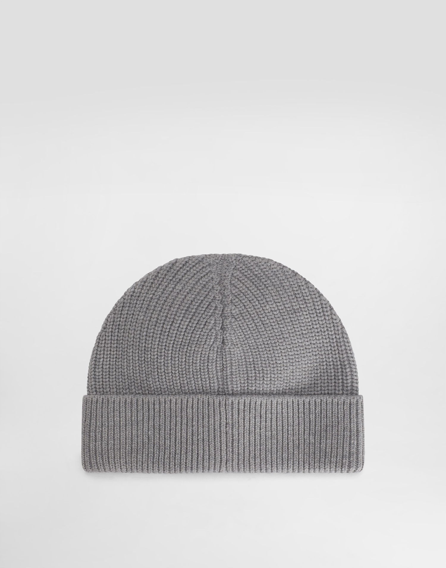 Pipo Dolce & Gabbana Dolce & Gabbana Knit Beanie with Metal Logo Tag Harmaa | GX05KTJDVA1N0495, 1