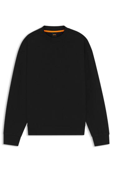 Huppari BOSS Oversized Cotton Blend Sweatshirt Musta | 50543467