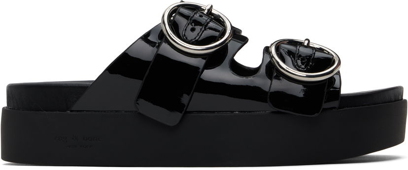 Vaatteet rag & bone Rag & Bone Geo Platform Sandals Musta | WFF24HF1002PA02