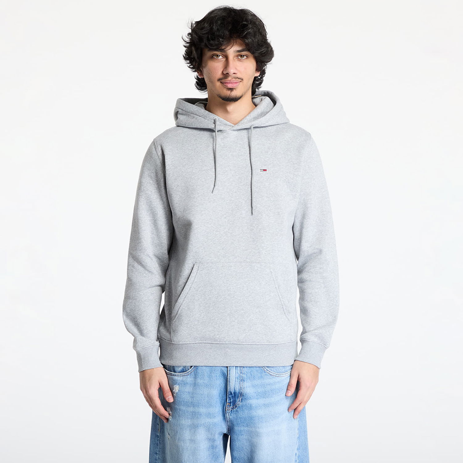 Huppari Tommy Hilfiger Tommy Jeans Regular Flag Hoodie Harmaa | DM0DM20742 P6N, 0