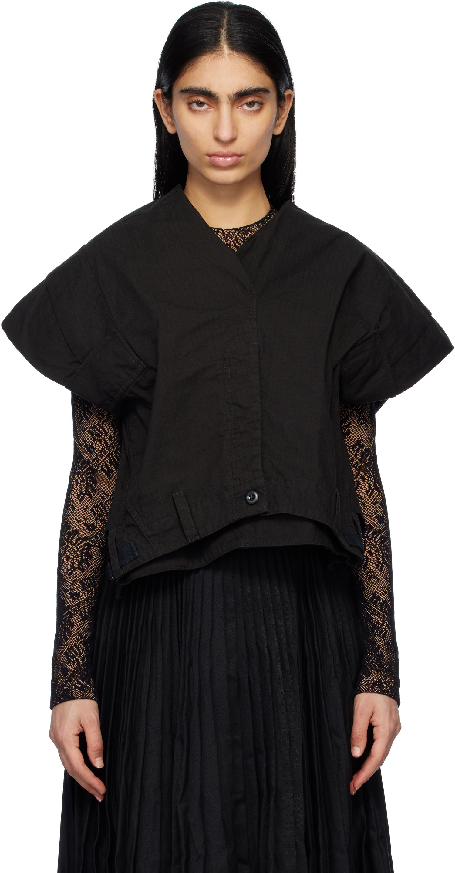 Liivi Balenciaga Cargo Top Musta | 808856 TRP08, 0