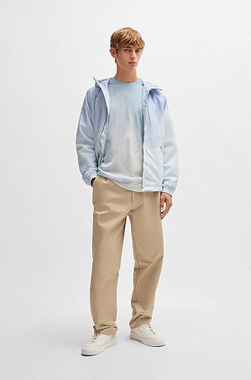 T-paita BOSS Cloud-Artwork T-Shirt with Double B Monograms Sininen | 50531387, 1