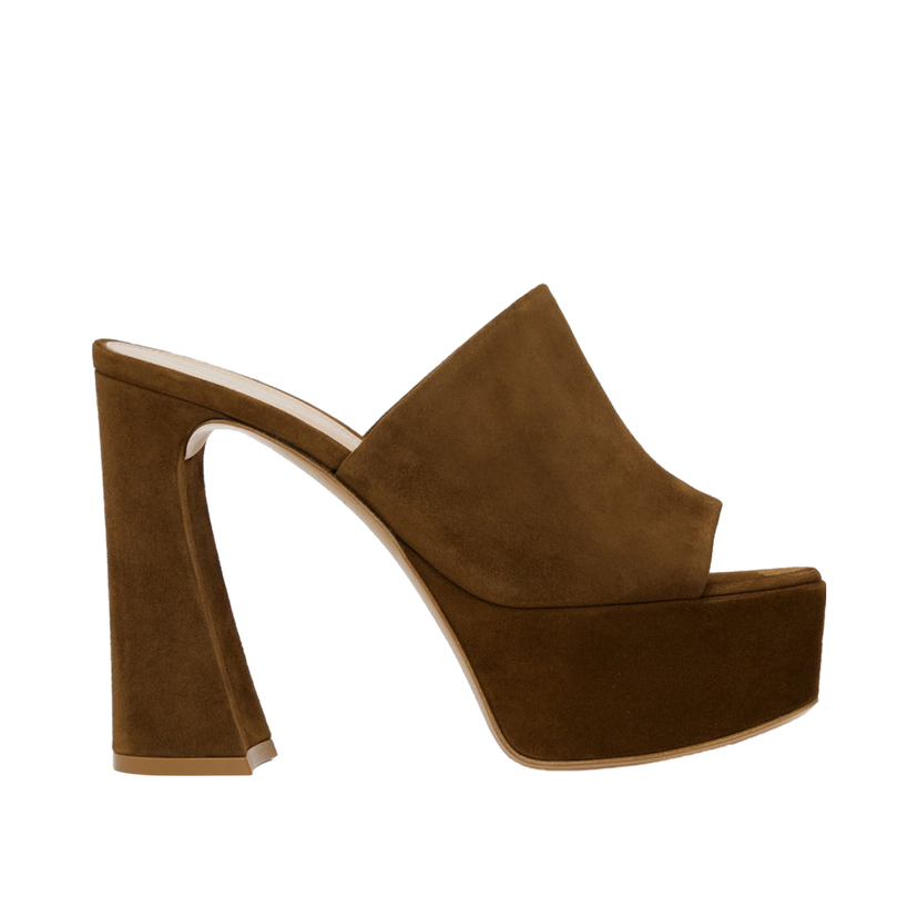 Tennarit ja kengät Gianvito Rossi Suede Platform Mules Ruskea | G16990.70RIC.CAM