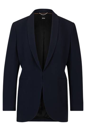 Takki BOSS Regular-Fit Shawl-Lapel Jacket Tummansininen | 50512808