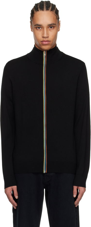 Villapaita Paul Smith Paul Smith Signature Striped Zip Cardigan Musta | M1R-248Z-P02094-79, 0