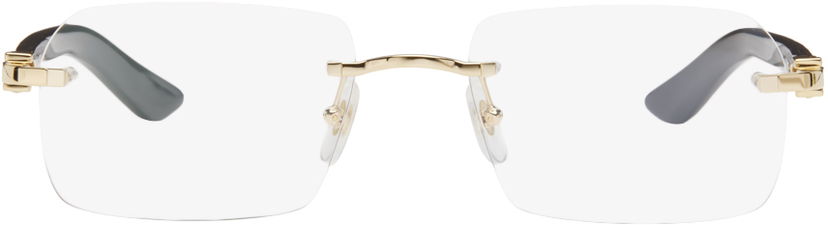 Aurinkolasit Cartier Rectangular Glasses Musta | CT0453O-001