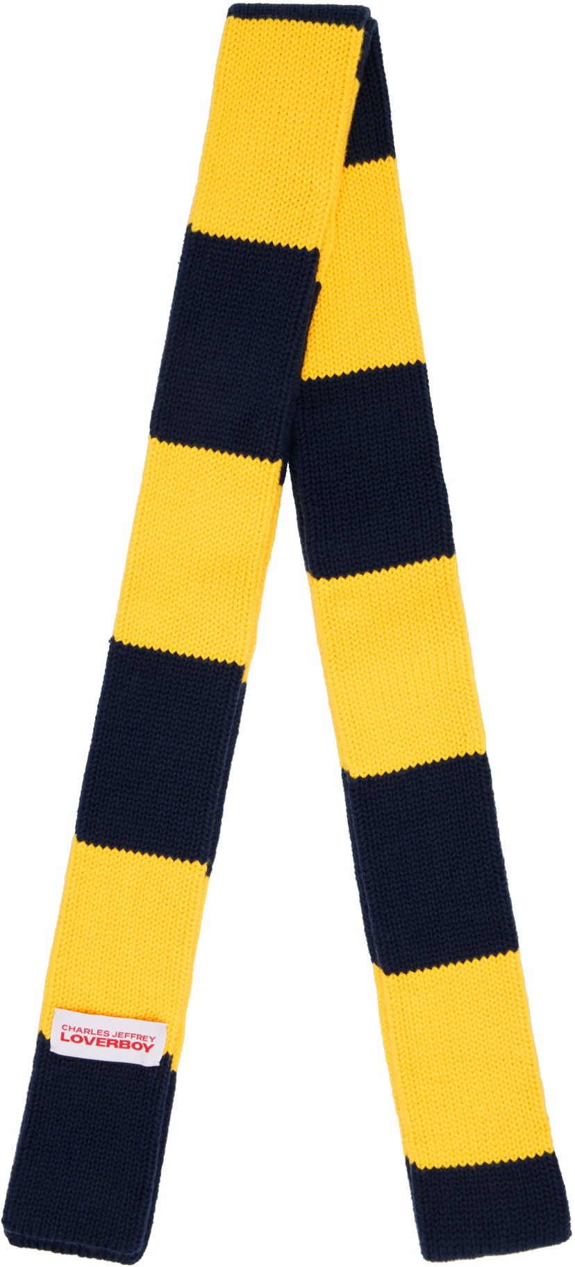 Huivi Charles Jeffrey Loverboy Charles Jeffrey LOVERBOY Knitted Striped Skinny Scarf Monivärinen | 54140802