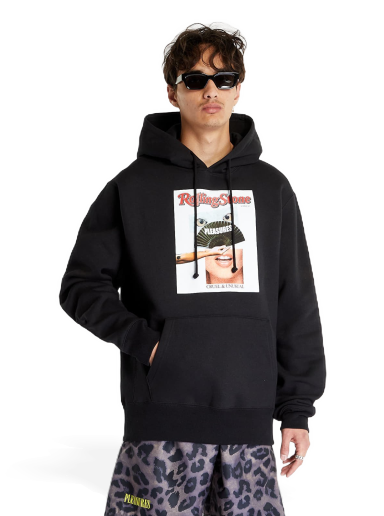 Huppari Pleasures Rolling Stone Hoodie Musta | P23SU055 BLACK