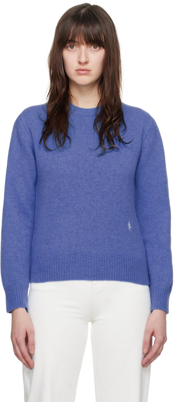 Villapaita Sporty & Rich 'SRC' Sweater Tummansininen | CRAW2388TA