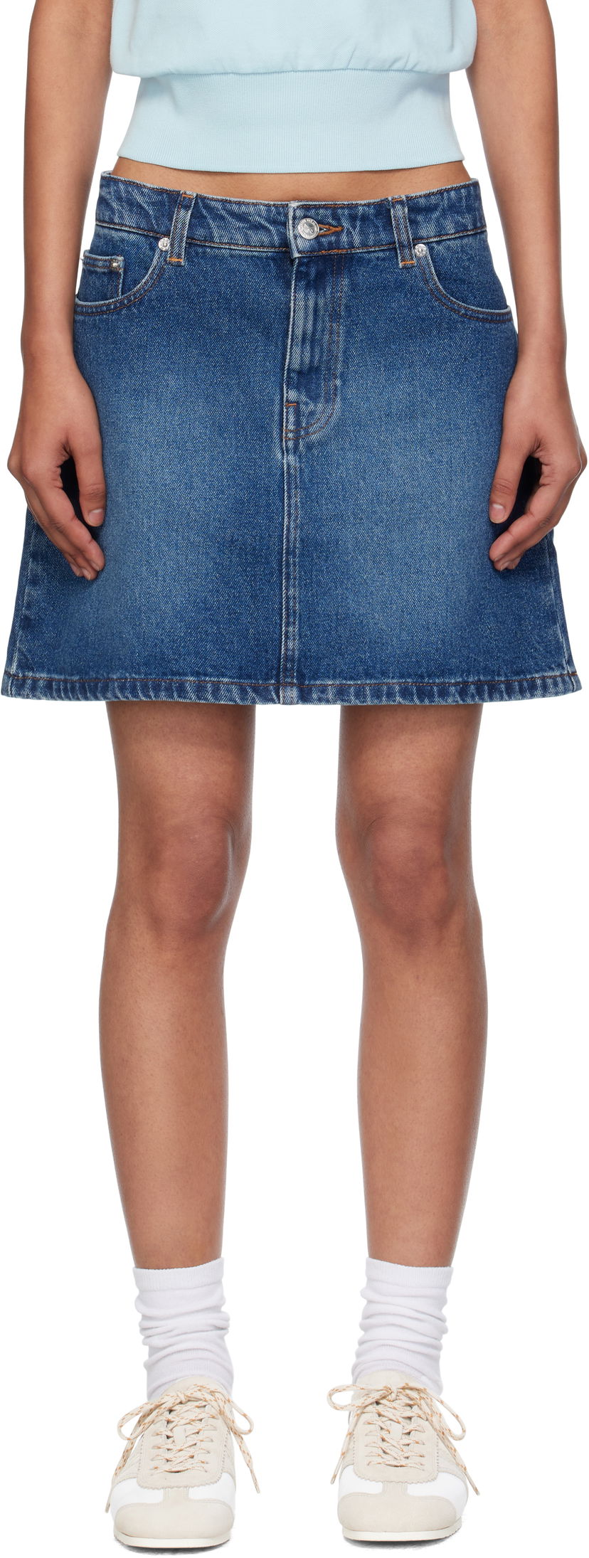 Hame A.P.C. A.P.C. Denim Miniskirt Sininen | COHJL-F06374
