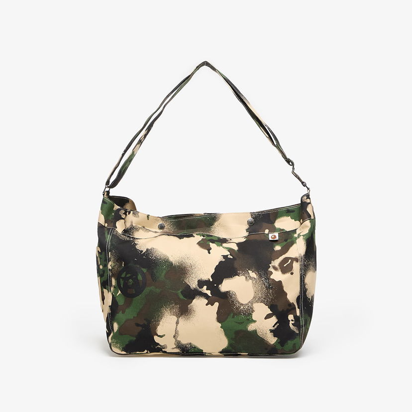 Olkalaukku BAPE A BATHING APE Map Camo Shoulder Bag Monivärinen | 001BAL301021MGRN