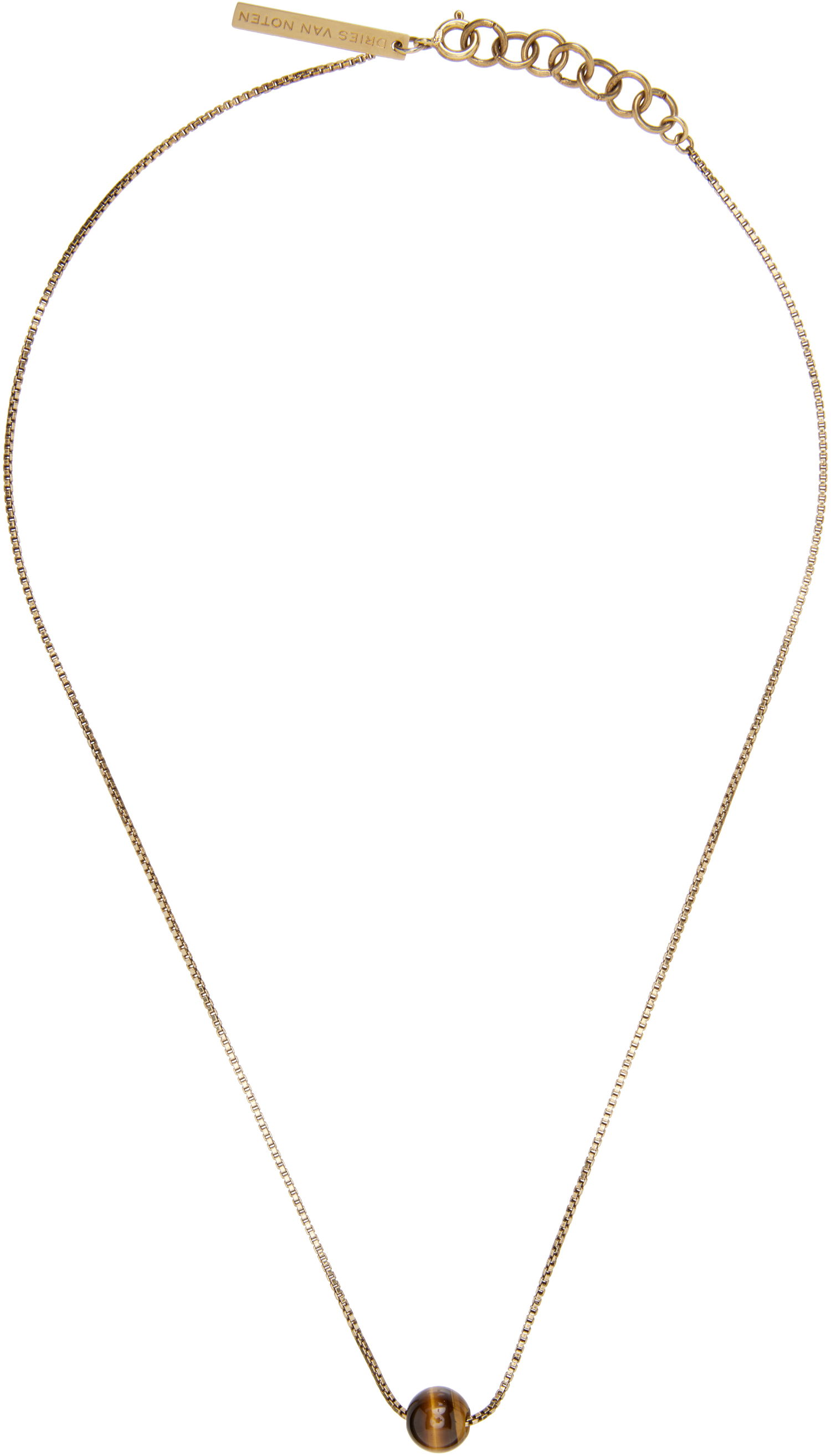 Kaulakoru Dries Van Noten Box Chain Necklace with Round Stone Pendant Monivärinen | 252-028218-092, 0