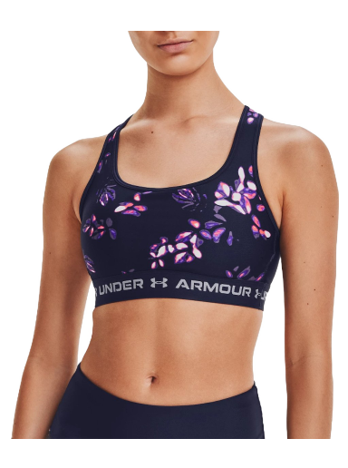 Rintaliivit Under Armour Crossback Mid Print Sports Bra Tummansininen | 1361042-410