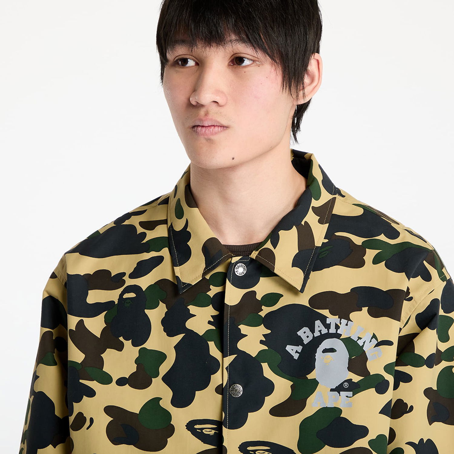 Tuulitakki BAPE A BATHING APE Gore-Tex Wind Stopper 1St Camo Relaxed Coach Jacket Keltainen | 001LJK701005M YEL, 1