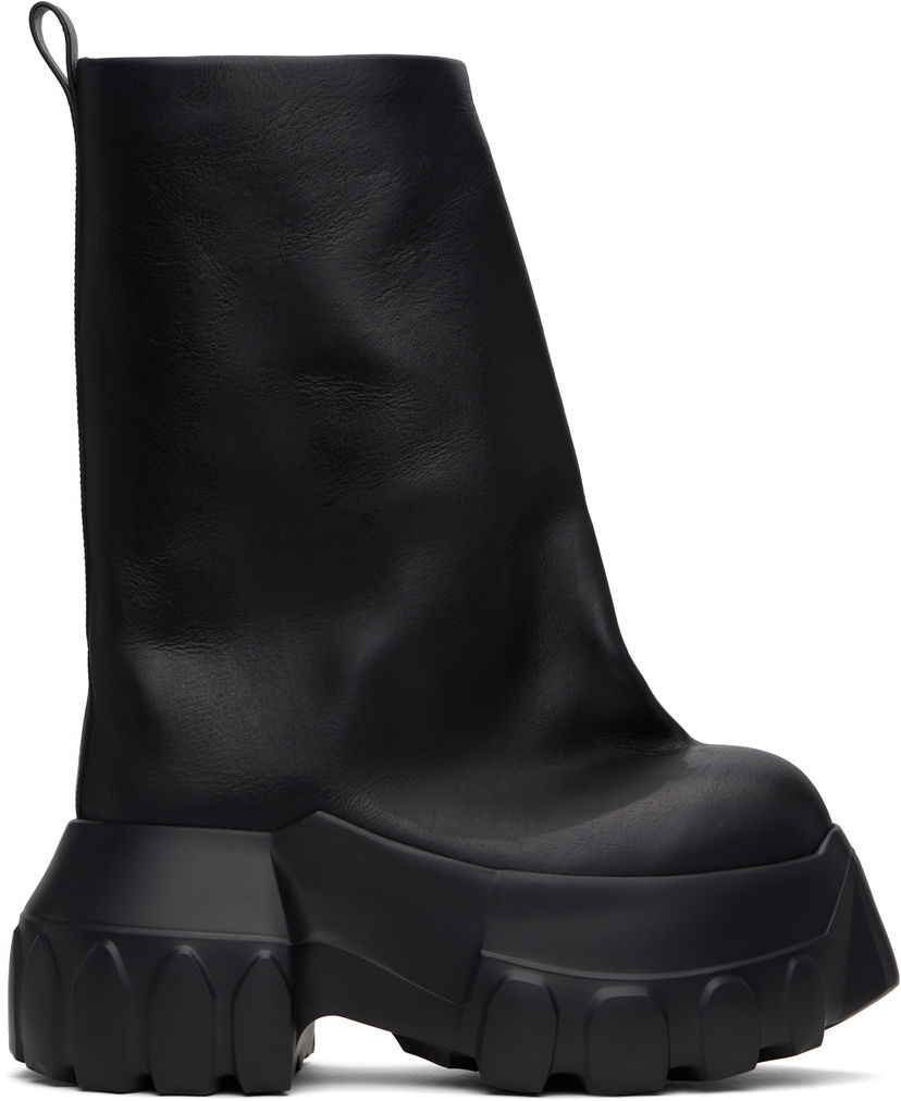 Tennarit ja kengät Rick Owens Rick Owens Hollywood Flared Mega Tractor Boots Musta | RR01E5864 LCH