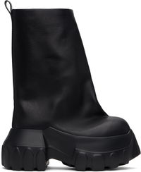 Rick Owens Hollywood Flared Mega Tractor Boots