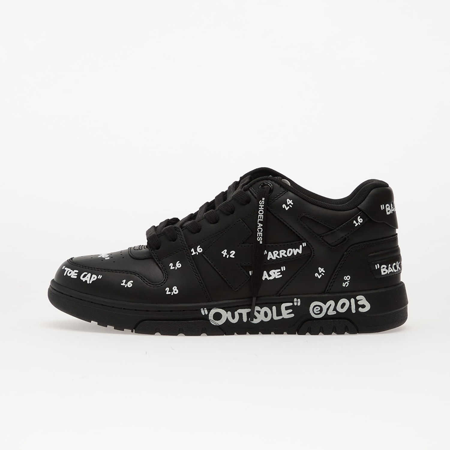 Tennarit ja kengät Off-White Off-White Out Of Office Graffiti Musta | OMIA189F25LEA0071001, 0