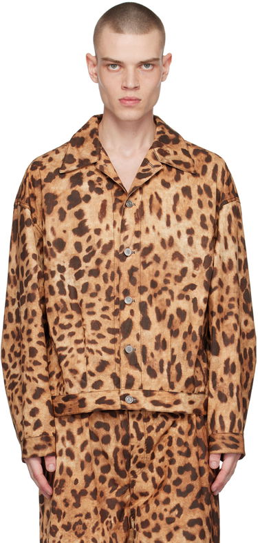 Takki We11done We11done Allover Print Jacket Ruskea | WD-JK1-23-245-U-BR, 0