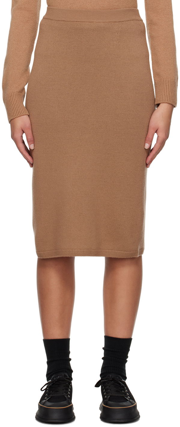 Hame Max Mara Max Mara Dina Midi Skirt Ruskea | 2419301011600 MM12047