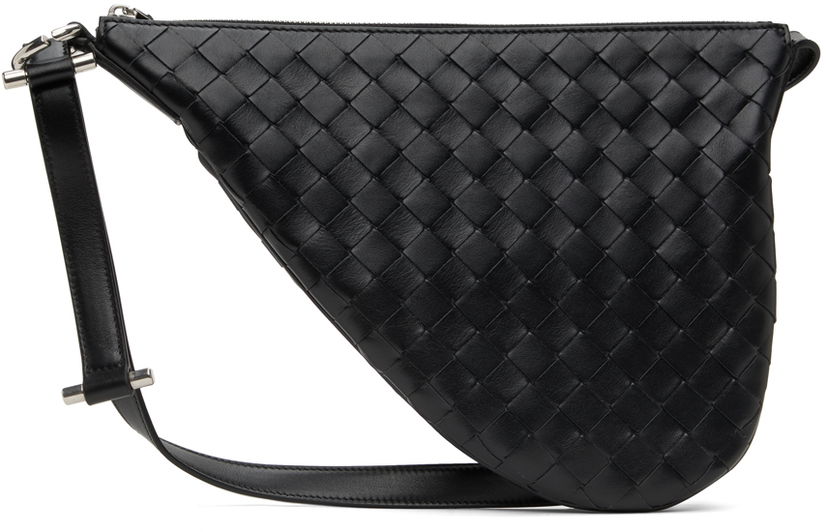 Olkalaukku Bottega Veneta Bottega Veneta Small Virgule Crossbody Bag Musta | 755863 V2HL1