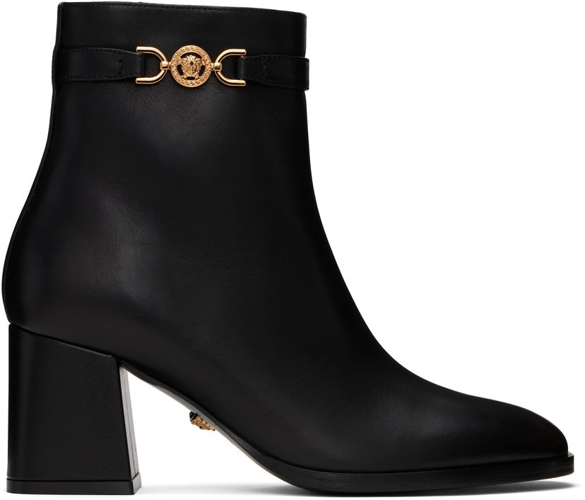 Tennarit ja kengät Versace Leather Ankle Boots With Medusa Accent Musta | 1015914_DVT2P