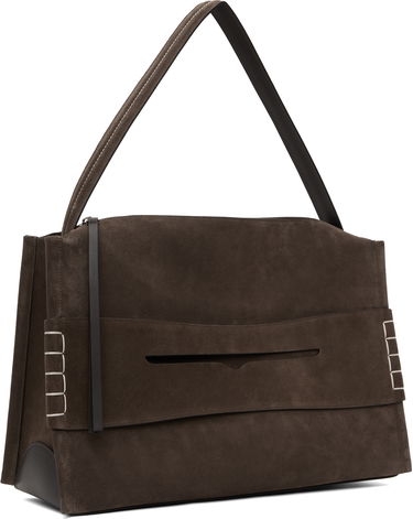 Olkalaukku JW Anderson JW Anderson Large Loafer Suede Shoulder Bag Ruskea | HB0717-LA0364, 1