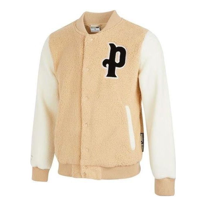Bomber-takki Puma Sherpa Baseball Jacket Beige | 536182-20