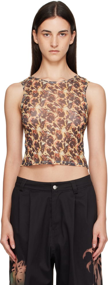 Tankkitoppi Collina Strada Collina Strada Leopard Peony Dachi Cardio Top Keltainen | XX3022, 0