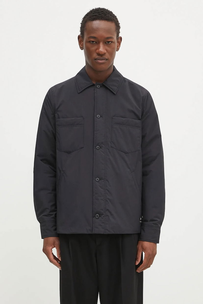 Puffer takki Samsoe Samsoe Samsoe Samsoe Sapally Padded Overshirt Musta | M25100087