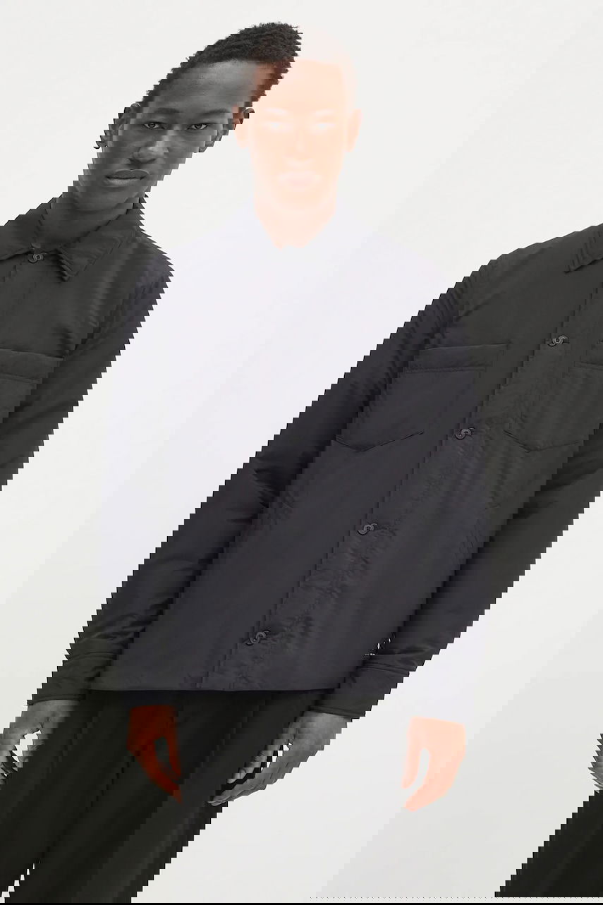 Puffer takki Samsoe Samsoe Samsoe Samsoe Sapally Padded Overshirt Musta | M25100087, 0