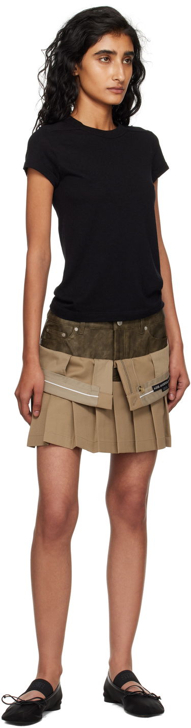 Hame Andersson Bell Andersson Bell Inside Out Pleated Miniskirt Beige | apa845w, 3