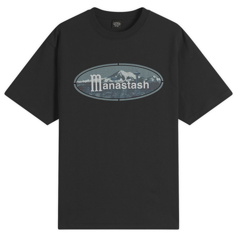T-paita Manastash Manastash Ridge Logo T-Shirt, Size Small Musta | 7925234001-010