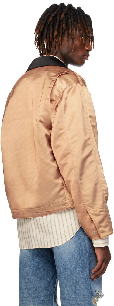 Bomber-takki We11done We11done Printed Work Jacket Ruskea | WD-JK0-25-038-M-BG, 2