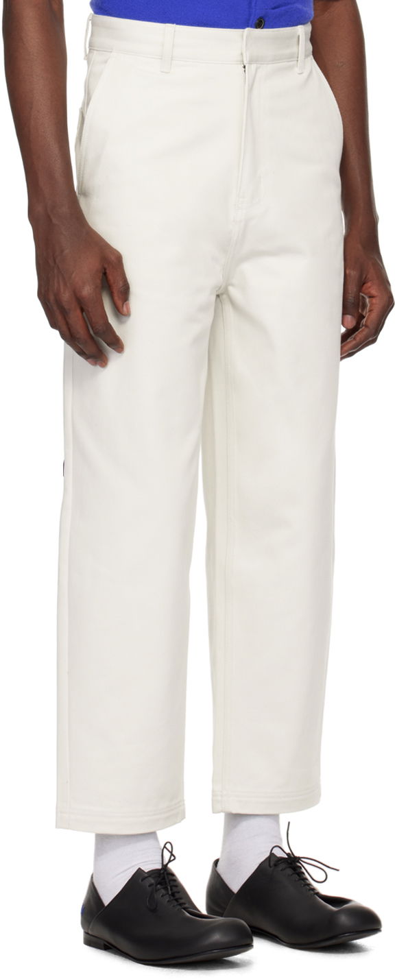 Housut ADER ERROR Patch Trousers Valkoinen | BMSGFYBT0101IV, 1